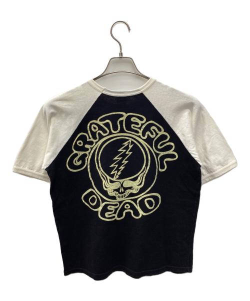 GRATEFUL DEAD（グレイトフル・デッド）GRATEFUL DEAD (グレイトフル・デッド) 半袖カットソー ブラック×ホワイト サイズ:Mの古着・服飾アイテム