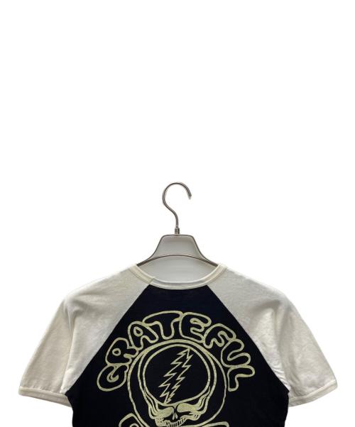 GRATEFUL DEAD（グレイトフル・デッド）GRATEFUL DEAD (グレイトフル・デッド) 半袖カットソー ブラック×ホワイト サイズ:Mの古着・服飾アイテム