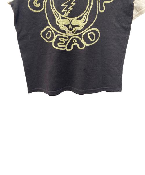 GRATEFUL DEAD（グレイトフル・デッド）GRATEFUL DEAD (グレイトフル・デッド) 半袖カットソー ブラック×ホワイト サイズ:Mの古着・服飾アイテム