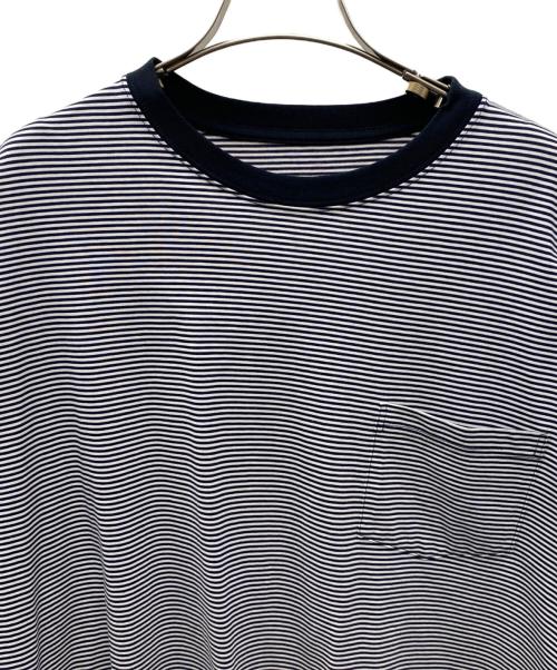EEL（イール）EEL (イール) 半袖カットソー ネイビー×ホワイト サイズ:Ｍの古着・服飾アイテム