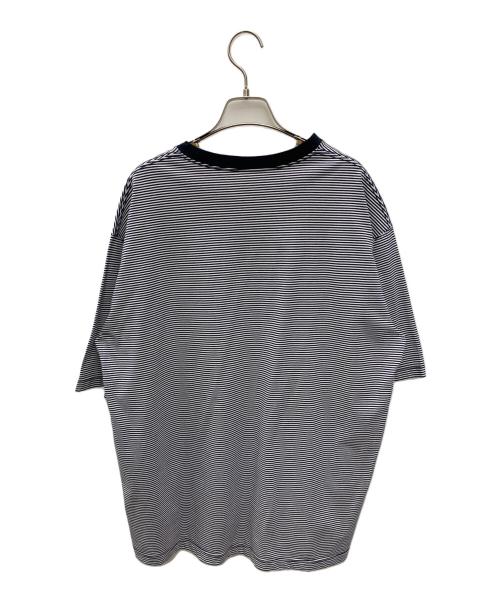 EEL（イール）EEL (イール) 半袖カットソー ネイビー×ホワイト サイズ:Lの古着・服飾アイテム