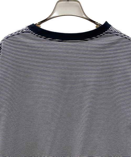 EEL（イール）EEL (イール) 半袖カットソー ネイビー×ホワイト サイズ:Lの古着・服飾アイテム
