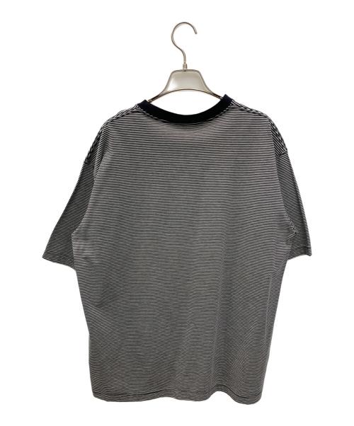 EEL（イール）EEL (イール) 半袖カットソー グレー×ブラック サイズ:Ｍの古着・服飾アイテム