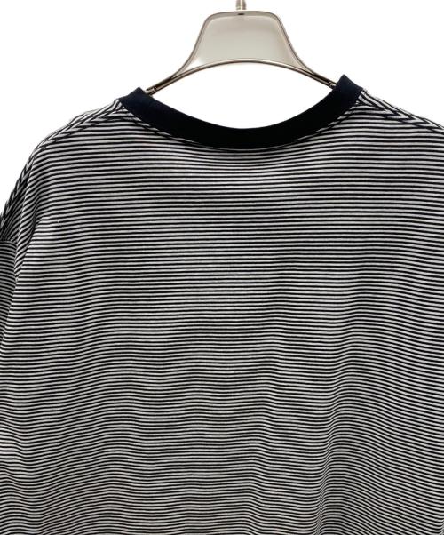 EEL（イール）EEL (イール) 半袖カットソー グレー×ブラック サイズ:Ｍの古着・服飾アイテム