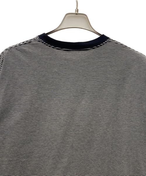 EEL（イール）EEL (イール) 半袖カットソー グレー×ブラック サイズ:Ｌの古着・服飾アイテム