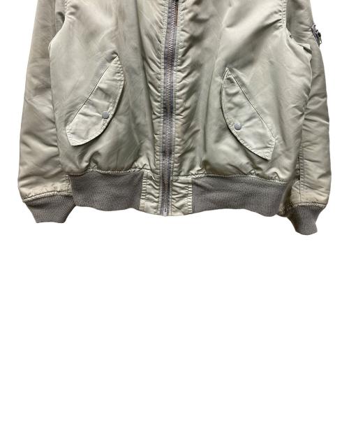 ALPHA（アルファ）ALPHA (アルファ) MA-1ジャケット グレー×オレンジ サイズ:Ｌの古着・服飾アイテム