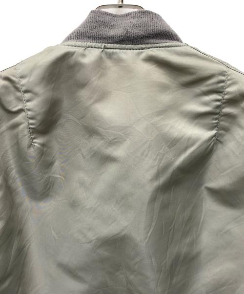 ALPHA（アルファ）ALPHA (アルファ) MA-1ジャケット グレー×オレンジ サイズ:Ｌの古着・服飾アイテム