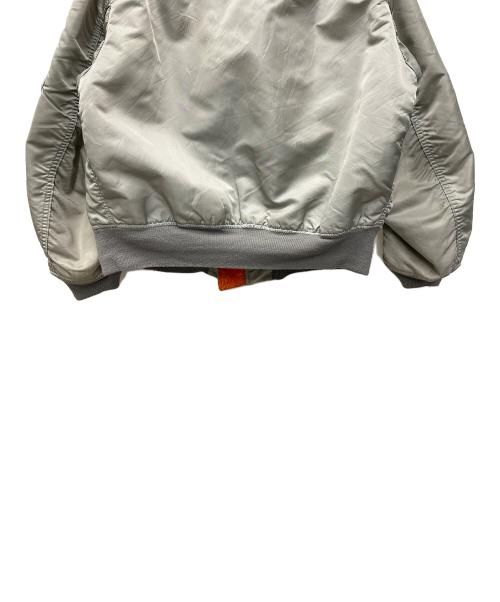 ALPHA（アルファ）ALPHA (アルファ) MA-1ジャケット グレー×オレンジ サイズ:Ｌの古着・服飾アイテム