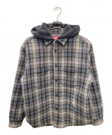 SUPREME（シュプリーム）の古着「Tartan Flannel Hooded Shirt」｜グレー×ブラック