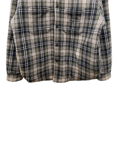 SUPREME（シュプリーム）SUPREME (シュプリーム) Tartan Flannel Hooded Shirt グレー×ブラック サイズ:Ｓの古着・服飾アイテム
