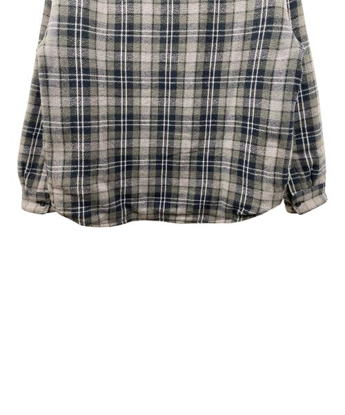 SUPREME（シュプリーム）SUPREME (シュプリーム) Tartan Flannel Hooded Shirt グレー×ブラック サイズ:Ｓの古着・服飾アイテム