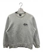 stussyステューシー）の古着「クルーネックスウェット」｜グレー