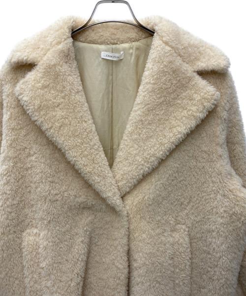 CASA FLINE（カーサフライン）CASA FLINE (カーサフライン) ボアウールコート ベージュ サイズ:Freeの古着・服飾アイテム