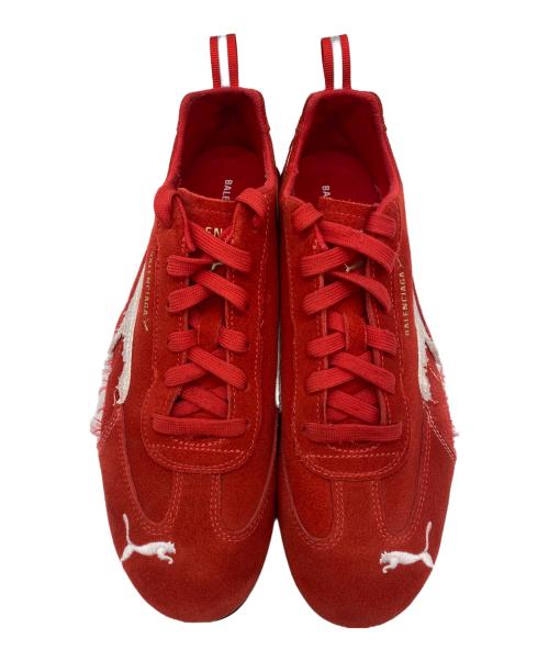 BALENCIAGA（バレンシアガ）BALENCIAGA (バレンシアガ) PUMA (プーマ) ローカットスニーカー レッド×ホワイト サイズ:27の古着・服飾アイテム