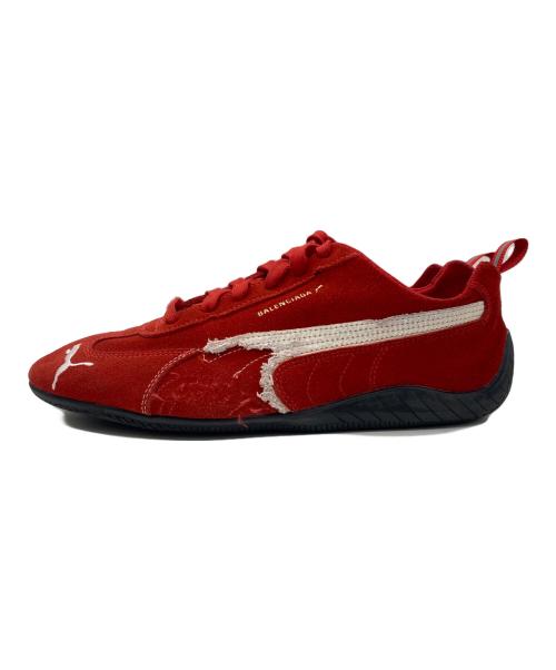 BALENCIAGA（バレンシアガ）BALENCIAGA (バレンシアガ) PUMA (プーマ) ローカットスニーカー レッド×ホワイト サイズ:27の古着・服飾アイテム
