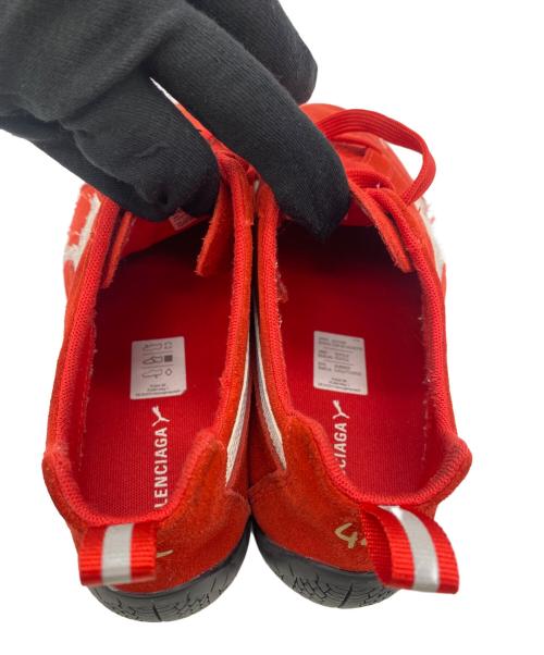 BALENCIAGA（バレンシアガ）BALENCIAGA (バレンシアガ) PUMA (プーマ) ローカットスニーカー レッド×ホワイト サイズ:27の古着・服飾アイテム