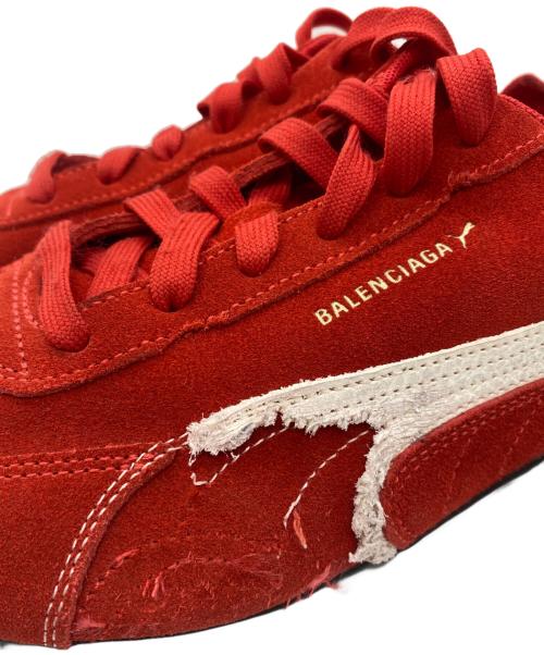 BALENCIAGA（バレンシアガ）BALENCIAGA (バレンシアガ) PUMA (プーマ) ローカットスニーカー レッド×ホワイト サイズ:27の古着・服飾アイテム