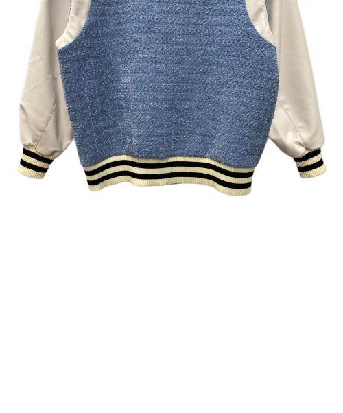 furfur（ファーファー）furfur (ファーファー) ブルゾン ブルー×ホワイト サイズ:freeの古着・服飾アイテム