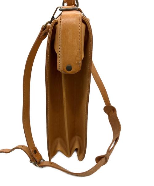 Leder WOLF（レザーウォルフ）Leder WOLF (レザーウォルフ) ビジネスバッグ キャメルの古着・服飾アイテム
