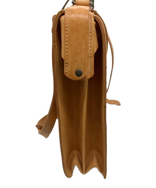Leder WOLF（レザーウォルフ）Leder WOLF (レザーウォルフ) ビジネスバッグ キャメルの古着・服飾アイテム