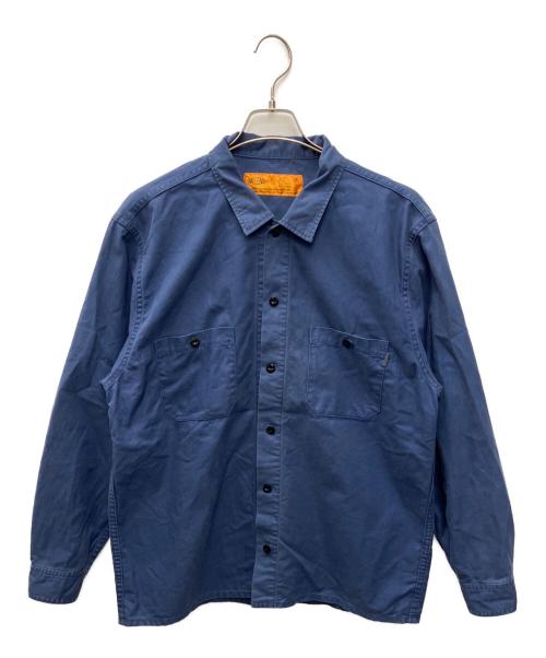 CHALLENGER（チャレンジャー）CHALLENGER (チャレンジャー) 長袖シャツ ブルー サイズ:Lの古着・服飾アイテム
