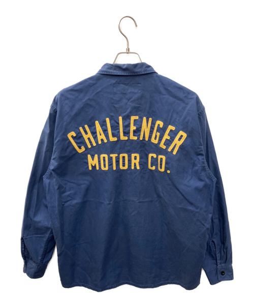 CHALLENGER（チャレンジャー）CHALLENGER (チャレンジャー) 長袖シャツ ブルー サイズ:Lの古着・服飾アイテム