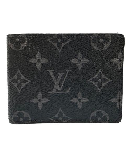 LOUIS VUITTON（ルイ ヴィトン）LOUIS VUITTON (ルイ ヴィトン) 2つ折り財布 ブラックの古着・服飾アイテム