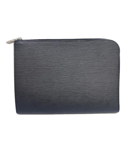 LOUIS VUITTON（ルイ ヴィトン）LOUIS VUITTON (ルイ ヴィトン) クラッチバッグ ブラックの古着・服飾アイテム