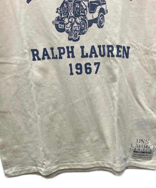 POLO RALPH LAUREN（ポロ・ラルフローレン）POLO RALPH LAUREN (ポロ・ラルフローレン) 半袖カットソー ベージュ サイズ:Ｌの古着・服飾アイテム