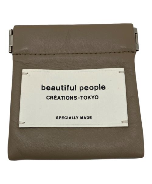 beautiful people（ビューティフルピープル）beautiful people (ビューティフルピープル) コインケース ベージュの古着・服飾アイテム