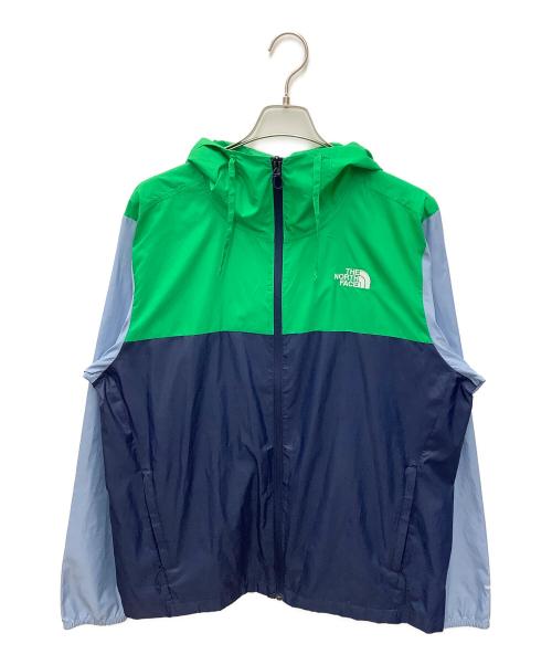 THE NORTH FACE（ザ ノース フェイス）THE NORTH FACE (ザ ノース フェイス) シェルジャケット ネイビー×グリーン サイズ:Ｌの古着・服飾アイテム
