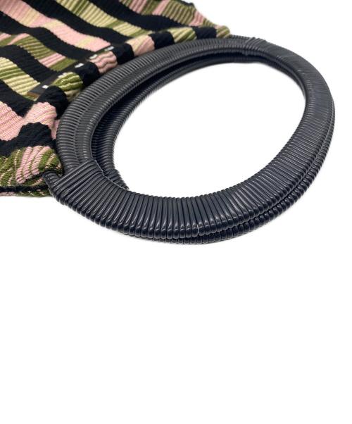 MARNI（マルニ）MARNI (マルニ) ボートバッグ ブラック×グリーン×ピンクの古着・服飾アイテム