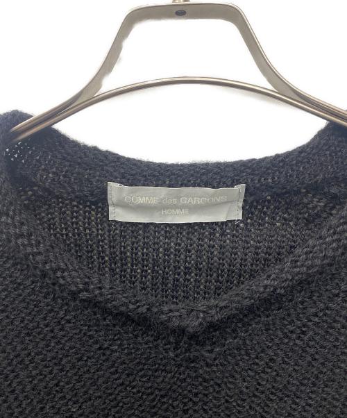 COMME des GARCONS HOMME（コムデギャルソン オム）COMME des GARCONS HOMME (コムデギャルソン オム) 厚手ニット ブラック サイズ:Freeの古着・服飾アイテム