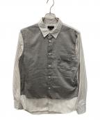 COMME des GARCONS HOMME PLUSコムデギャルソンオムプリュス）の古着「長袖シャツ」｜グレー×ホワイト