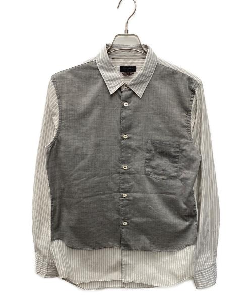 COMME des GARCONS HOMME PLUS（コムデギャルソンオムプリュス）COMME des GARCONS HOMME PLUS (コムデギャルソンオムプリュス) 長袖シャツ グレー×ホワイト サイズ:Ｍの古着・服飾アイテム