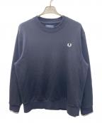 FRED PERRYフレッドペリー）の古着「クルーネックスウェット」｜ネイビー