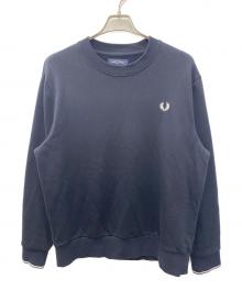 FRED PERRY（フレッドペリー）の古着「クルーネックスウェット」｜ネイビー