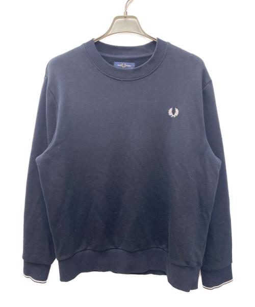 FRED PERRY（フレッドペリー）FRED PERRY (フレッドペリー) クルーネックスウェット ネイビー サイズ:XLの古着・服飾アイテム