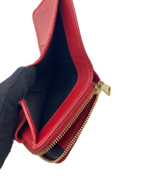 Yves Saint Laurent（イヴサンローラン）Yves Saint Laurent (イヴサンローラン) 2つ折り財布 レッドの古着・服飾アイテム