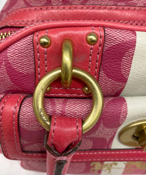 COACH（コーチ）COACH (コーチ) ハンドバッグ ピンクの古着・服飾アイテム