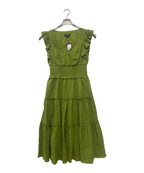 Kate Spade（ケイトスペード）Kate Spade (ケイトスペード) ノースリーブワンピース グリーン サイズ:Ｍ 未使用品の古着・服飾アイテム