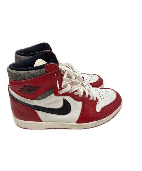NIKE（ナイキ）NIKE (ナイキ) ハイカットスニーカー レッド×ホワイト サイズ:26.5の古着・服飾アイテム