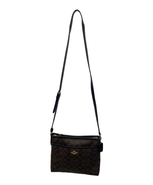 COACH（コーチ）COACH (コーチ) ショルダーバッグ ブラウン×ブラックの古着・服飾アイテム
