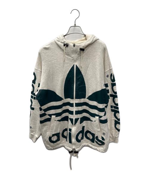 adidas Originals（アディダスオリジナル）adidas originals (アディダスオリジナル) ジップパーカー ホワイト サイズ:Mの古着・服飾アイテム