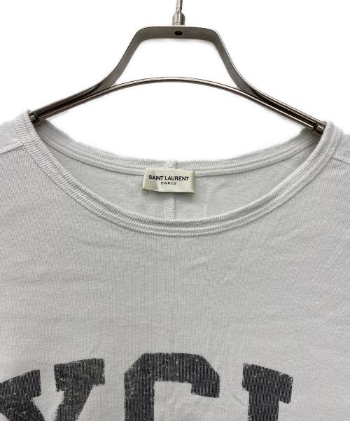 Saint Laurent Paris（サンローランパリ）Saint Laurent Paris (サンローランパリ) 半袖カットソー ホワイト サイズ:Mの古着・服飾アイテム