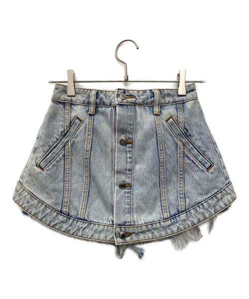 ALEXANDER WANG（アレキサンダー・ワン）ALEXANDER WANG (アレキサンダー・ワン) デニムショートパンツ ブルー サイズ:W26の古着・服飾アイテム