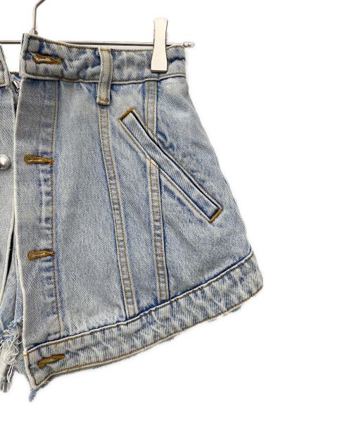 ALEXANDER WANG（アレキサンダー・ワン）ALEXANDER WANG (アレキサンダー・ワン) デニムショートパンツ ブルー サイズ:W26の古着・服飾アイテム