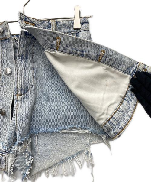 ALEXANDER WANG（アレキサンダー・ワン）ALEXANDER WANG (アレキサンダー・ワン) デニムショートパンツ ブルー サイズ:W26の古着・服飾アイテム