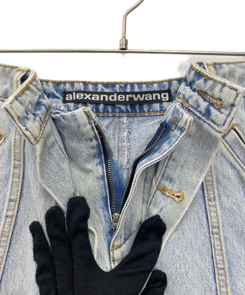ALEXANDER WANG（アレキサンダー・ワン）ALEXANDER WANG (アレキサンダー・ワン) デニムショートパンツ ブルー サイズ:W26の古着・服飾アイテム