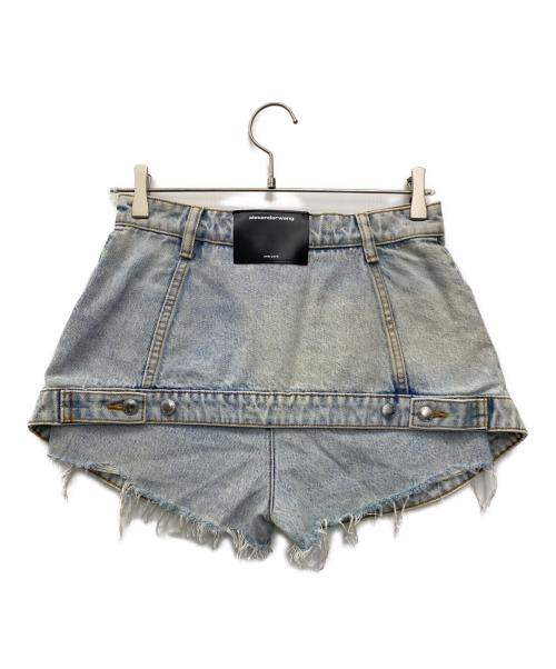 ALEXANDER WANG（アレキサンダー・ワン）ALEXANDER WANG (アレキサンダー・ワン) デニムショートパンツ ブルー サイズ:W26の古着・服飾アイテム